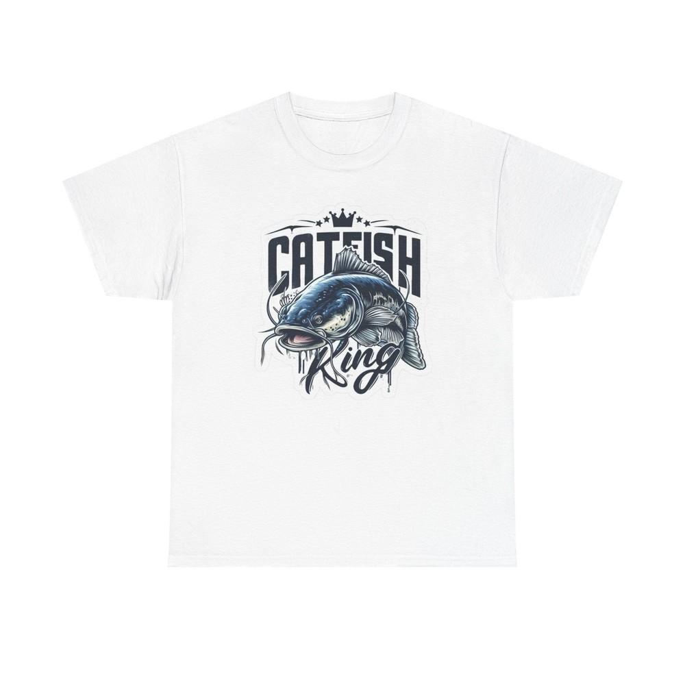 Catfish King Fishing Outdoors Graphic T Shirt Unisex Heavy Cotton Tee Unisex T-Shirt XXL