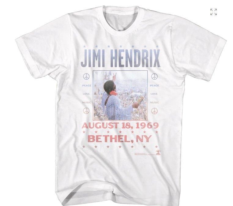 

Jimi Hendrix Woodstock Adult Short-Sleeve T-Shirt 4XL