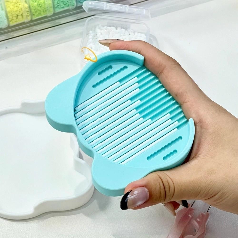 2.6MM Fuse Beads Aligner Tray Plastic Efficient Collage Beans Shovel Handheld Cat Shape Beads Picking Tray Miniature Artwork