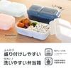 CB Japan Domeman 400 DSK Bento Box, 400ml, Blue, Dome Lid, Soft and Easy to Serve, Secure with 4-Point Locking, Double Sealing to Prevent Leaks