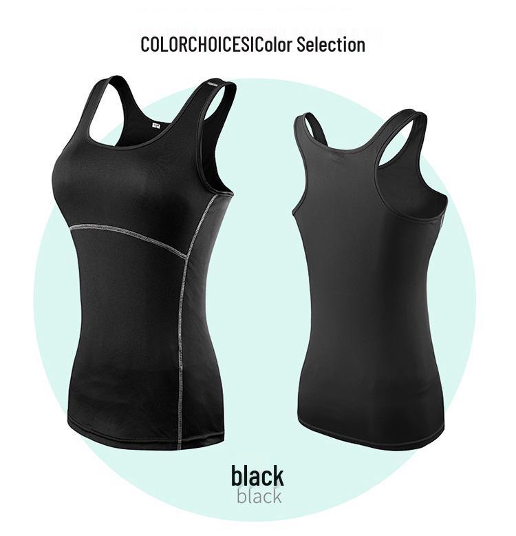 Women's Sport PRO Tights & Quick-Dry Vest Fitness Suit - Running, Yoga, Training