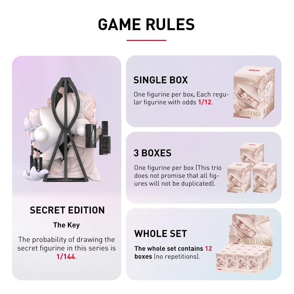 POP MART SKULLPANDA The Paradox Series Trading Figure [1piece] [3piece] [12piece]