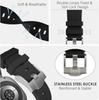 Luxury Rubber Strap for Samsung Galaxy Watch 8 Classic 46mm Silicone Men Bracelet For samsung watch 8 40mm 44mm Curved End Band