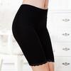 Lässige Damen Baumwollspitze Sicherheits-Flachshorts Elastische Unterwäsche Yoga Leggings Unterrock Höschen