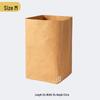 Large Waterproof Washable Kraft Paper Storage Bag for Refrigerator or Desktop Organization, Thickened for Durability, Flower Pot Cover