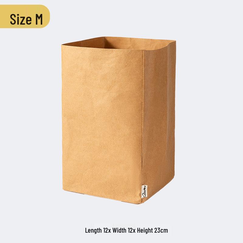 Large Waterproof Washable Kraft Paper Storage Bag for Refrigerator or Desktop Organization, Thickened for Durability, Flower Pot Cover