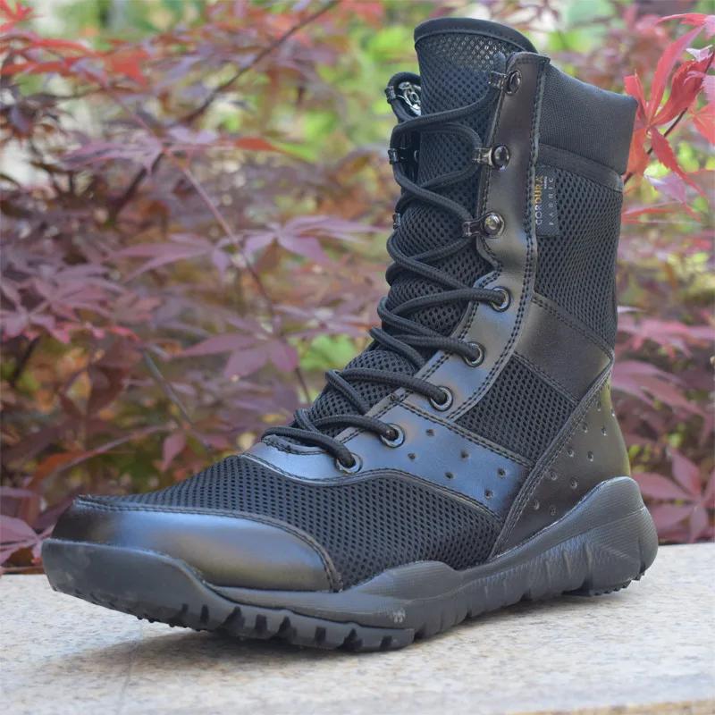 11 Scarpe da Lavoro da Uomo SFB Light Stivaletti da Uomo Impermeabili con Lacci Stivale Tattico Rete alla Moda Stivali da Motociclista
