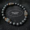 Men's Volcanic Stone Bracelet Square Black Agate Fashion Bracelet Beads