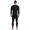 Mens Long Sleeve Round Neck Thermal Underwear Warm Base Layer Soft Breathable Tops Bottom Set Winter Cold Weather Wear