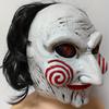 Latex Head Mask Halloween Spooky Performance Props Holiday Party Decoration Props Party Halloween Costume Horror Clown Saw Mask