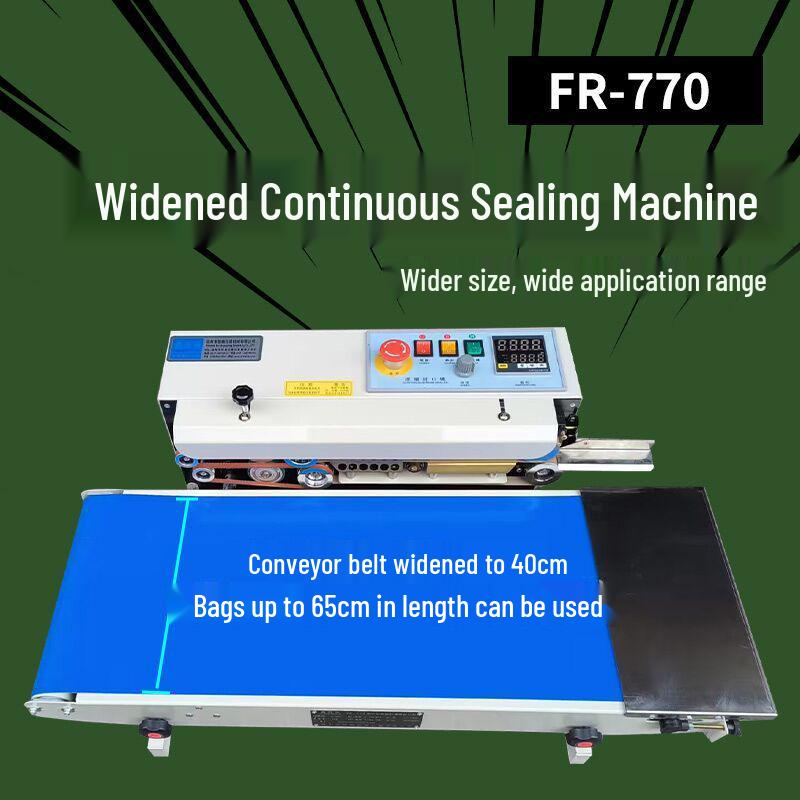 Automatic Continuous Sealing Machine for Aluminum Foil & Plastic Film Bags - Ideal for Packaging Tea & Masks