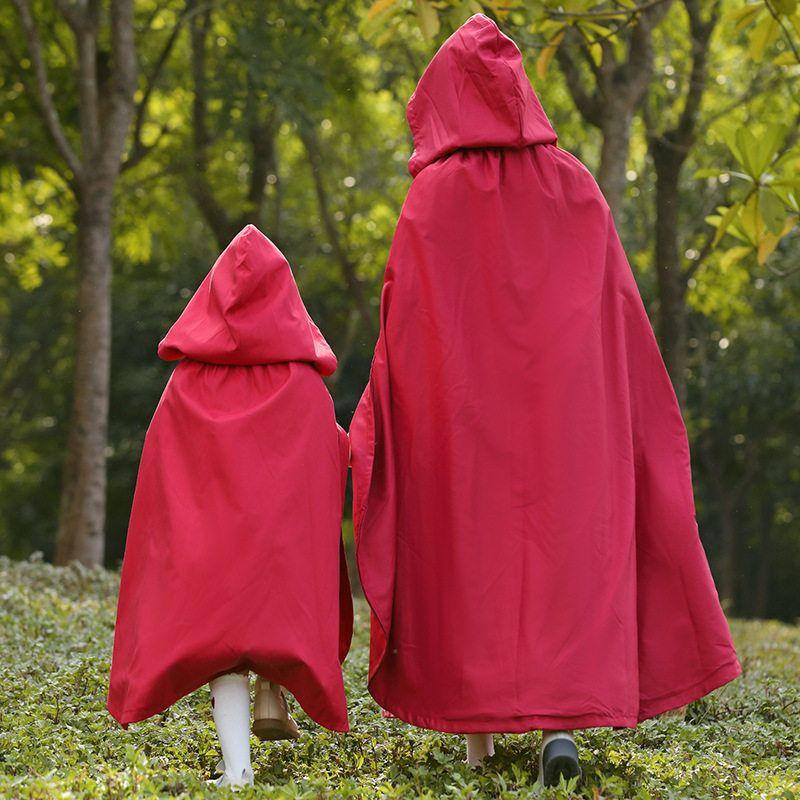 2021 New Fairy Tale Little Red Riding Hood Costume Halloween Costume Drama Stage Performance Family Outfit