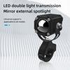 Motorrad Mini Fahrlicht Scheinwerfer Universal Dreifarbige ATV Roller für Zusatzscheinwerfer Lampe Moto Nebelscheinwerfer Zubehör