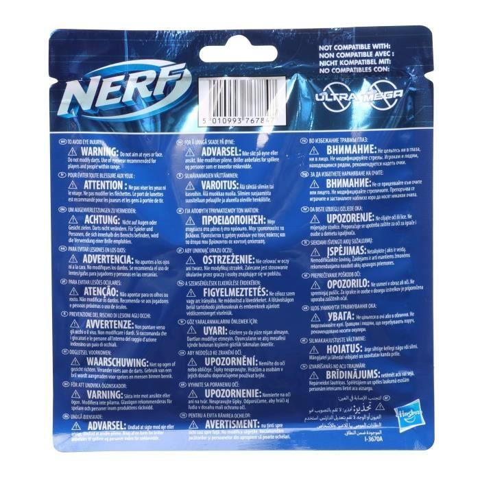 NERF Elite 2.0 Recharge de 20 fléchettes - En mousse NERF Elite 2.0 officielles - compatibles avec les Blasters NERF - Dès 8 ans
