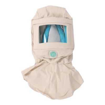 Cagoule de sablage, protection faciale anti-vent et anti-poussière, respirante, pour le polissage et le ponçage