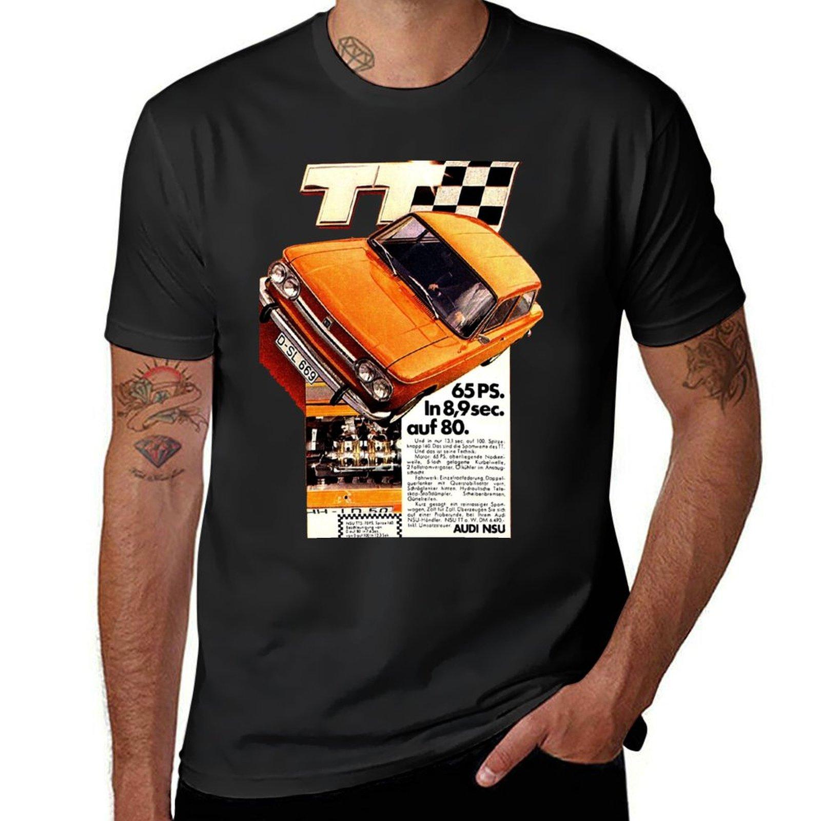 

NSU PRINZ TT - ADVERT T-Shirt oversized summer clothes blanks t shirts for men cotton S