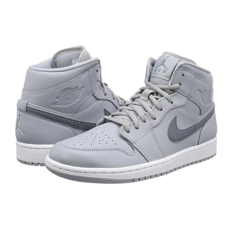 Jordan 1 Retro Mid Wolf Grey Cool Grey 554724-033