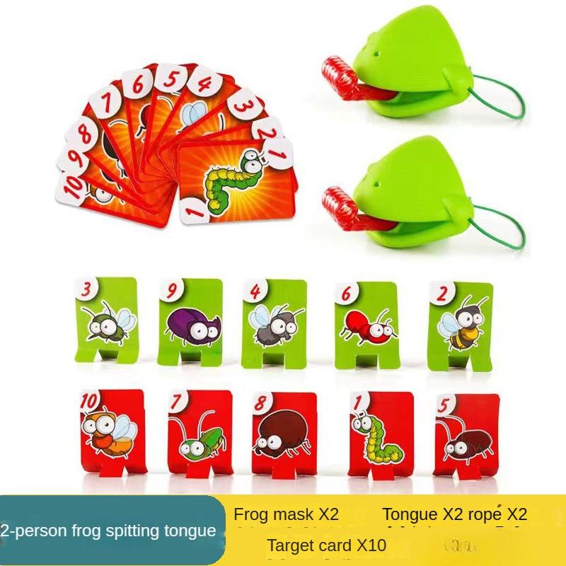 

Lizard Mask Waving Tongue Licking Card Children s Desktop Game Parent-child Interaction Fun Game Family Gathering Game