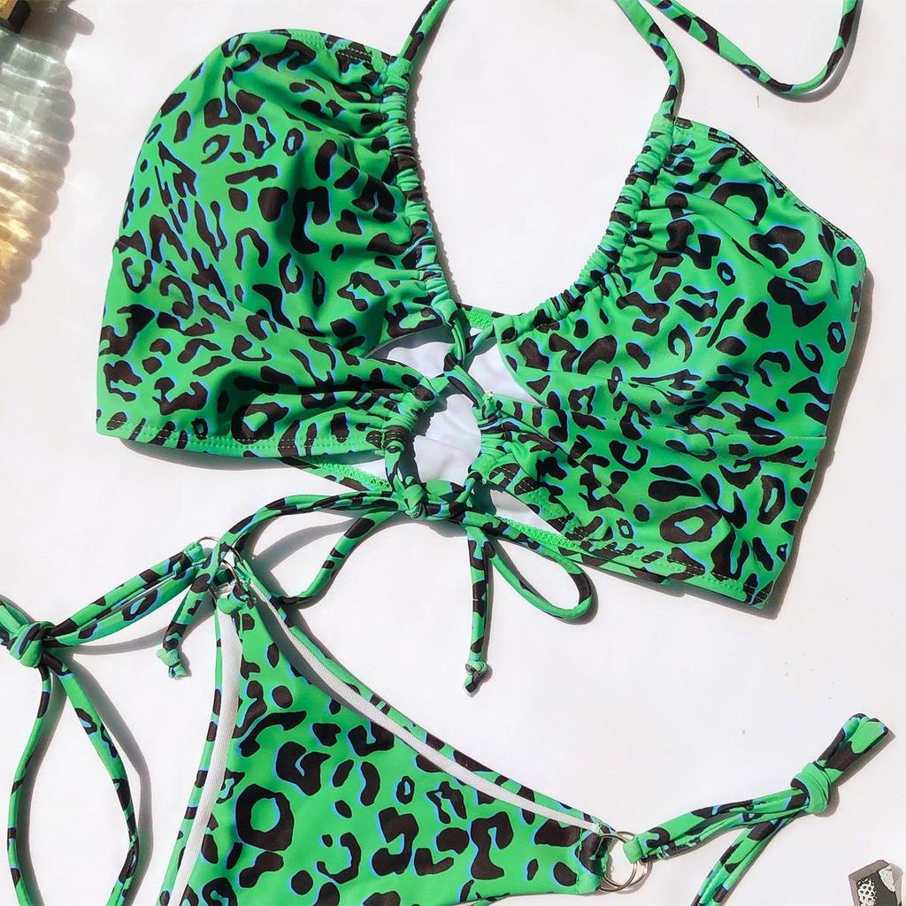 2020 Leopard Print Split Bikini Women's Swimsuit