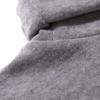 Men's High Neck Fleece Sweatshirt - Solid Color Autumn/Winter Pullover Base Layer T-shirt