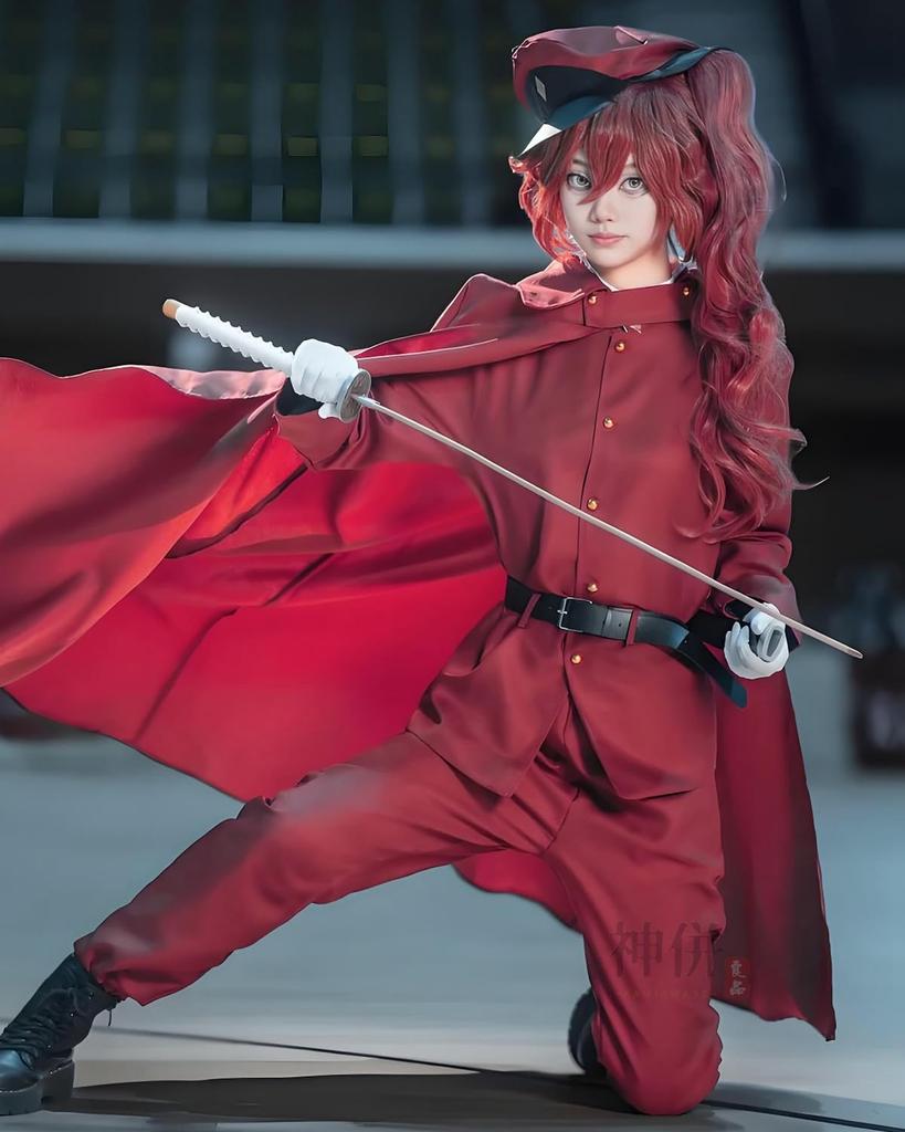 Teruko Ookura Cosplay-parykk fra Bungo Stray Voksenkostyme for Kultur- og Sceneopptredener [Utmerket Kvalitet] (Nestkommandant) Hunder, Festivaler,