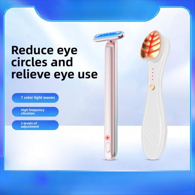 New EMS Micro-current Introduction Eye Massager Pen Rotatable Hot Compress Vibration Color Light Eye Beauty Instrument