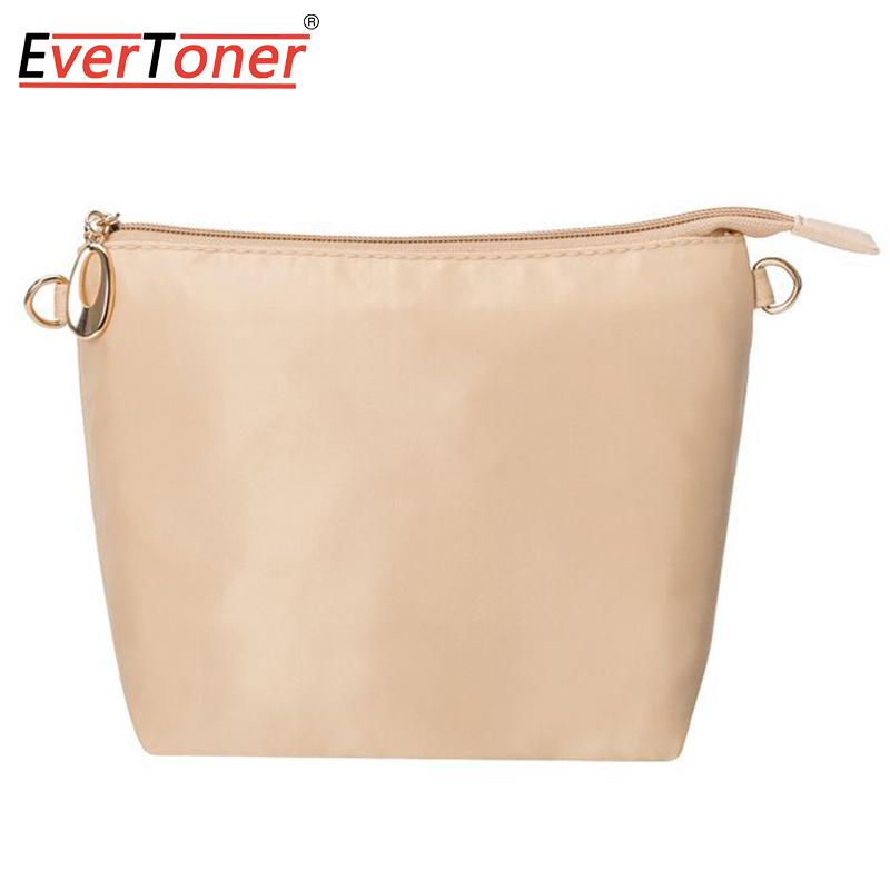 

EverToner Nylon Insert Bag For H Picotin18/22 with zipper inner bag storage bag Waterproof Cosmetic Bag Organizer S бежевый
