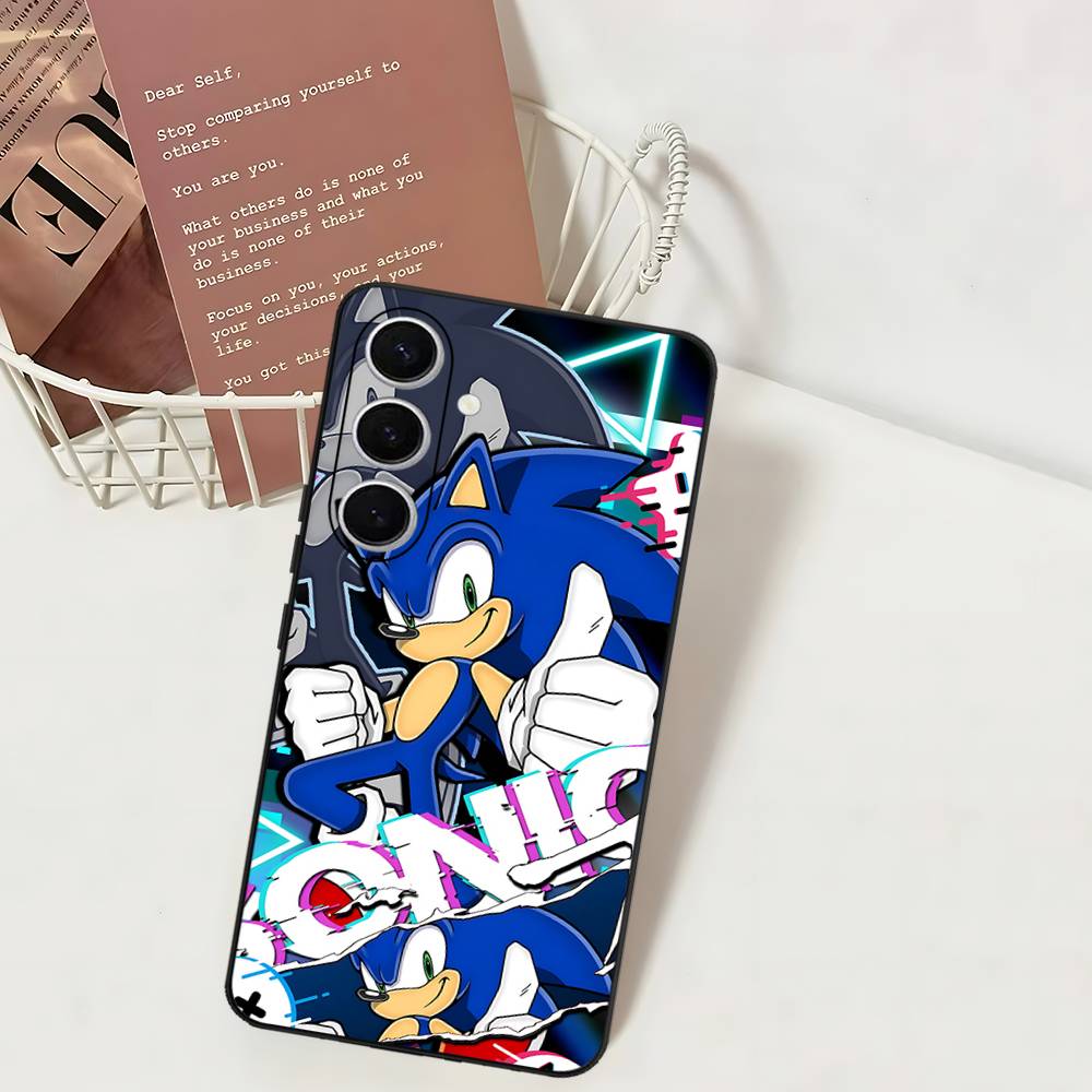 S-SonicS Anime Phone Case For Samsung S 24 Fe 25 Ultra Plus 20 Lite 21 30 22 23 24 22 Ultra 5G Fundas