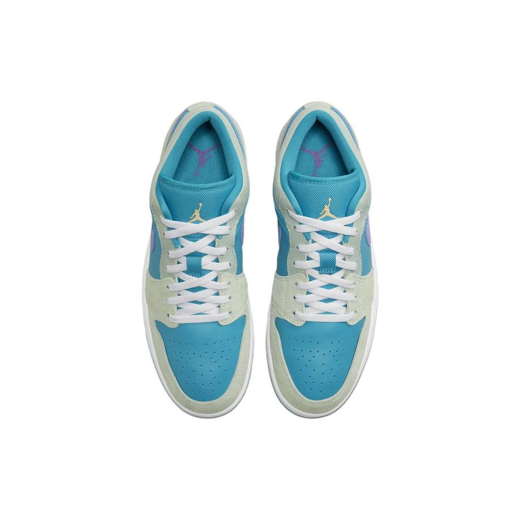 Air Jordan 1 Low SE Aquatone Concord Men Sneakers Blue Pistachio-Frost Psychic-Purple DX4334-300