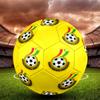 Ghana Football Indoor Soccer Ball Colorful All Ages Size 5 Machine Stitched PVC Competition Ready Durable High-Bounce