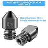 Mk8 Nozzles 3D Printer Extruder Nozzles Hardened Steel Stainless Steel Brass Nozzle for MK8 Makerbot Ender