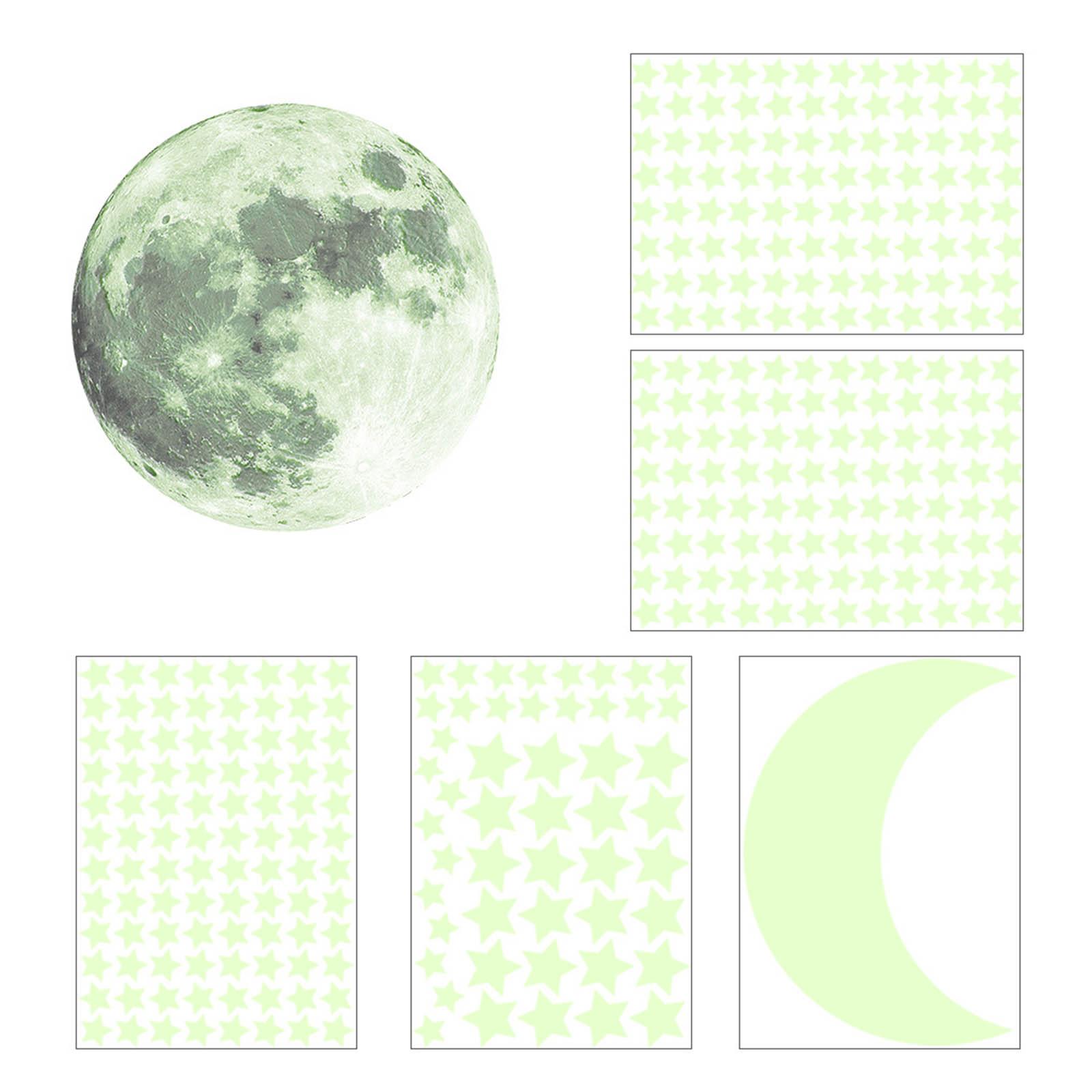 

Светящийся декор для стен-наклейки, светящиеся наклейки на стены, настенный художественный декор, сделай сам, светящиеся в темноте-наклейки на стены для детей, девочек, спальни зелёный