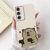 Phone Case For Samsung Galaxy A55 A54 5G Camera Shockproof Soft Liquid Silicone Bumper On Samsung A54 A 55 Funny Animals Meme