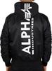 Winter Jacket Alpha Industries MA-1 ZH Back Print (128113) Black/white