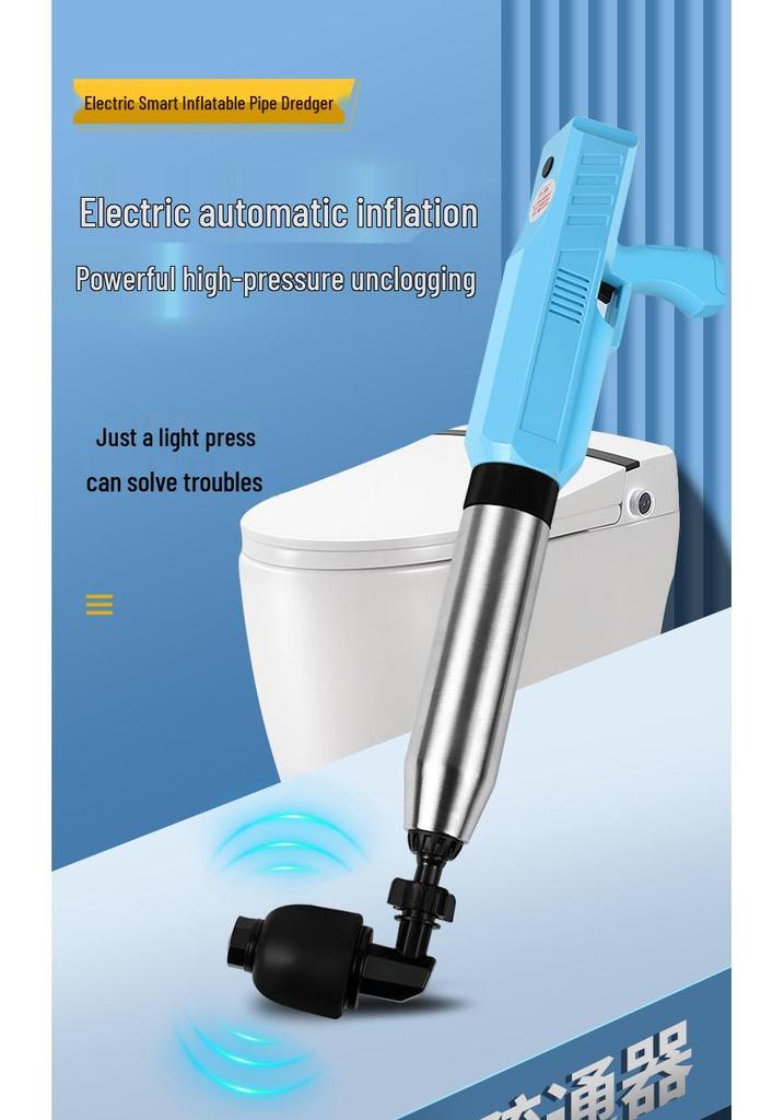 High-Pressure Electric Pipe Dredger for Household Sewer and Toilet Unclogging