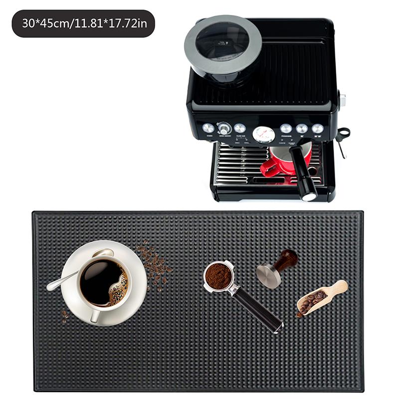 Bar Mat Rubber Coffee Bar Mats Anti-Slip Pvc Cup Mat Waterproof Heat Resistant Drain Mat For Bar Cafe Barista Cocktail Bartender
