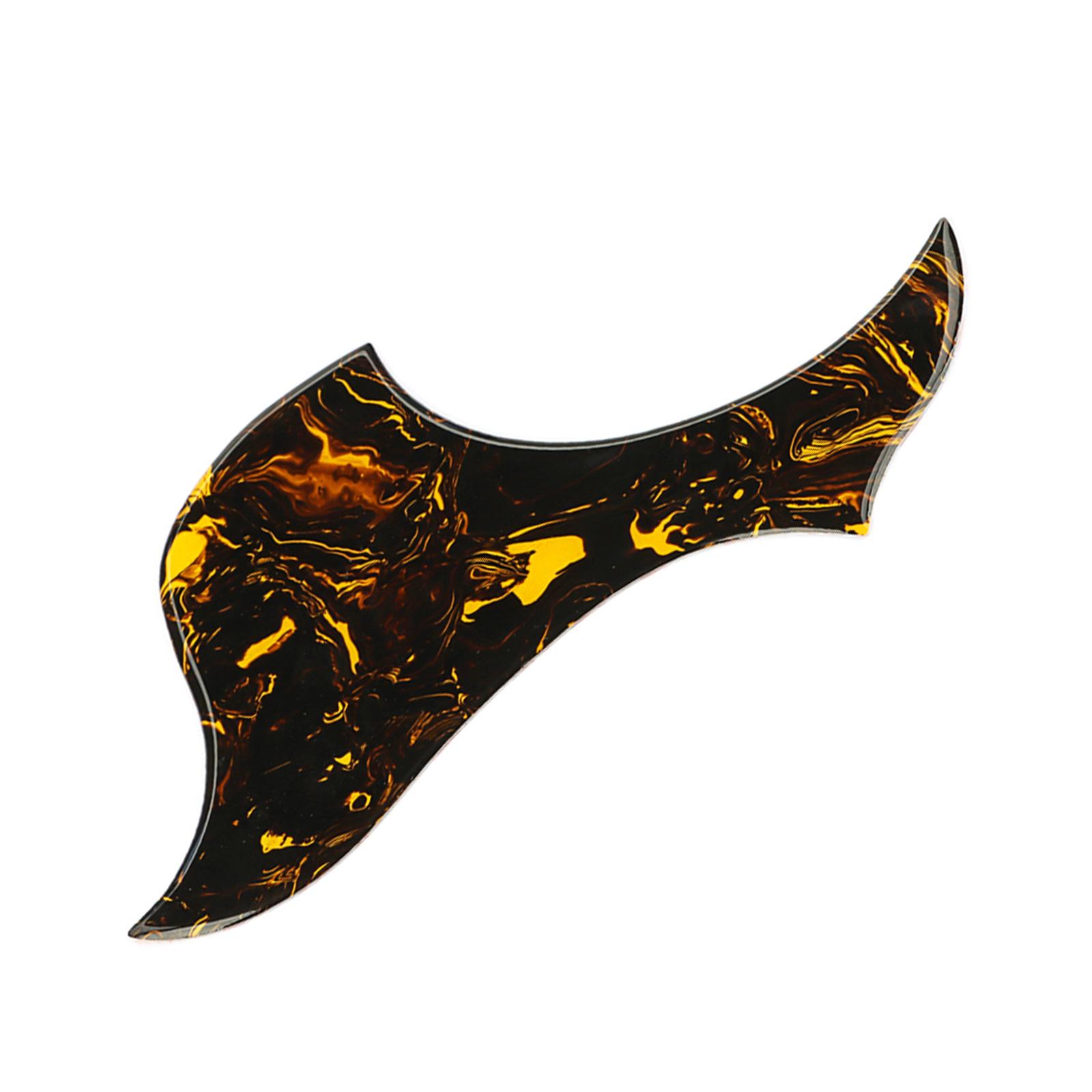 Professional Guitar Pickguard Guitar Protective Cover Guitar Protector Yellow Pattern Guitar Pickguard PVC Texture 1