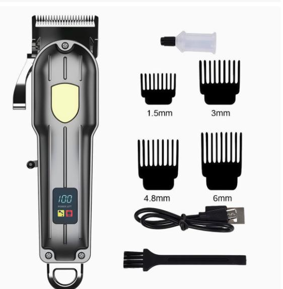 Rechargeable Electric Hair Clipper: Universal Trimmer for Family & Bald Heads