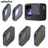 ND8 ND16 ND32 UV CPL Objektivfiltersatz Aluminiumlegierungsrahmen für GoPro Hero 12 11 11 9 Black Actionkamera ND CPL Objektivzubehör