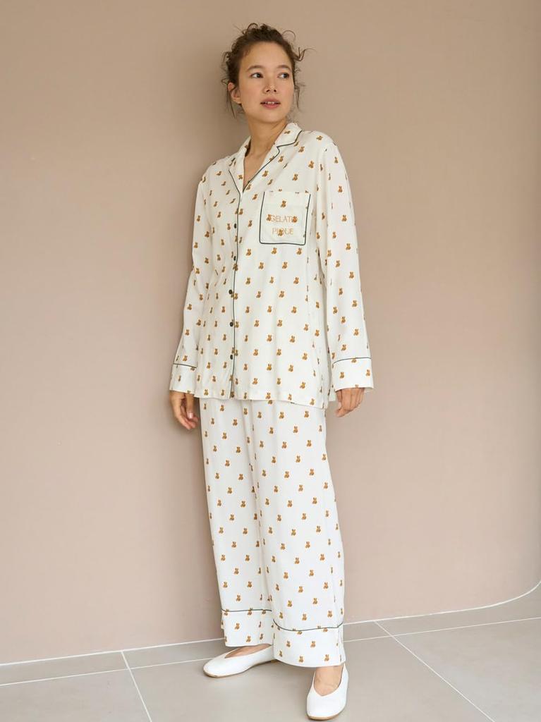 Gelato Pique Variation Pajama Shirt One Size Fits All Women's PWFT244285,
