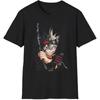Anime Softstyle T-Shirt, Asta Clover Black, Unisex JL Anime Front Printed Tee, Otaku Gift, Manga Shirt(2)