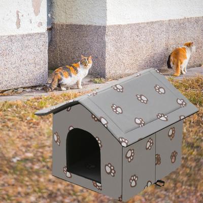 Dům pro kočky pro venkovní kočky Feral Kitty Zimní nábytek Potřeby pro malé psy Štěně