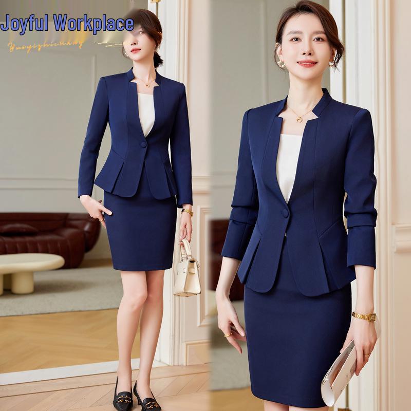 

Women s Autumn/Winter Professional Three-Piece Suit Set: Skirt & Jacket Workwear. S