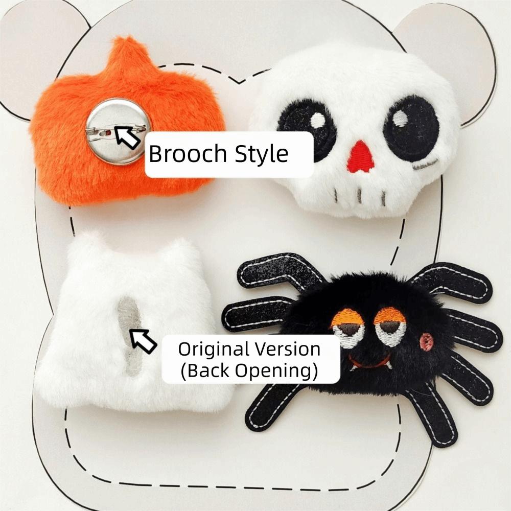 The Size of A Palm Halloween Plush Brooch Cartoon Plush Doll Accessory Halloween Accessories