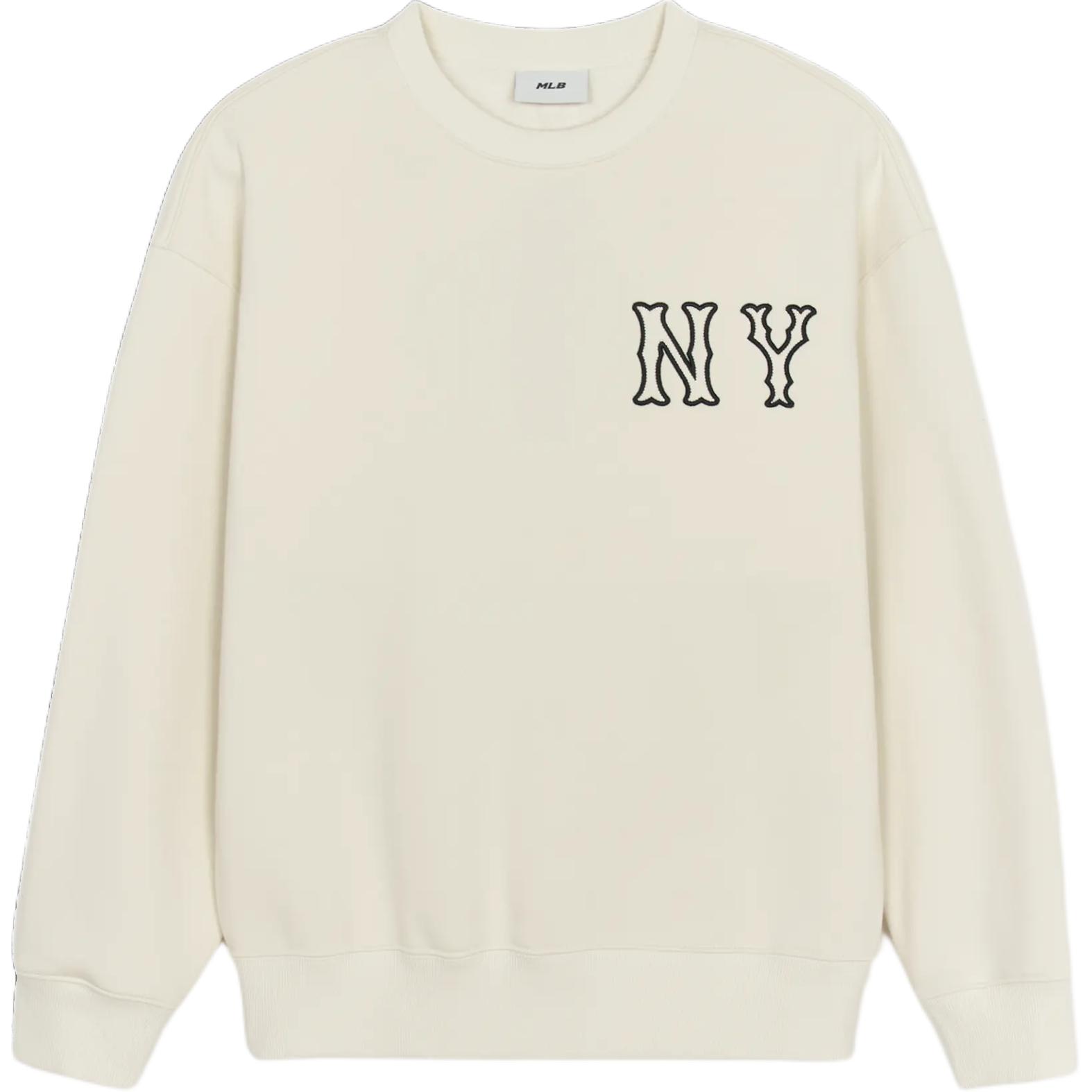 

New MLB Los Angeles Dodgers Sweatshirt Men s Cream White 3AMTB3146-50CRM L