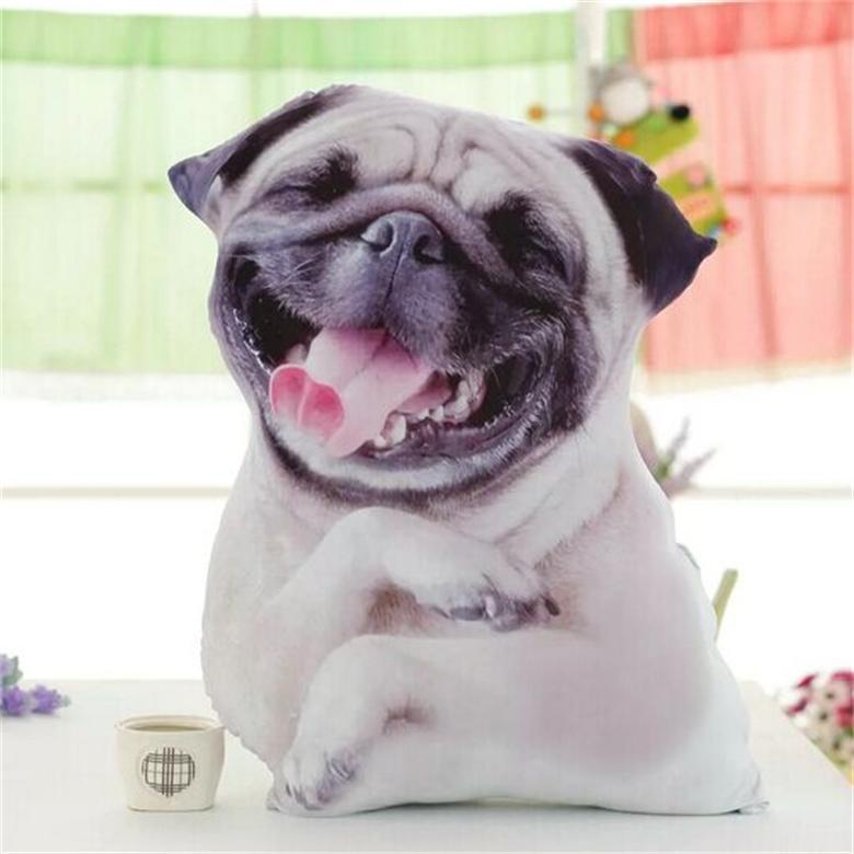 

Милая креативная имитация овчарки шарпея, кукла, двухсторонняя печатная декоративная подушка, персонализированная диванная подушка, подарок на день рождения 45cm