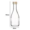 5 X 300ml Clear Glass Water Bottles, Storage & Refill Containers, Made In Japan, GLASS BOTTLE SA300PGFG5