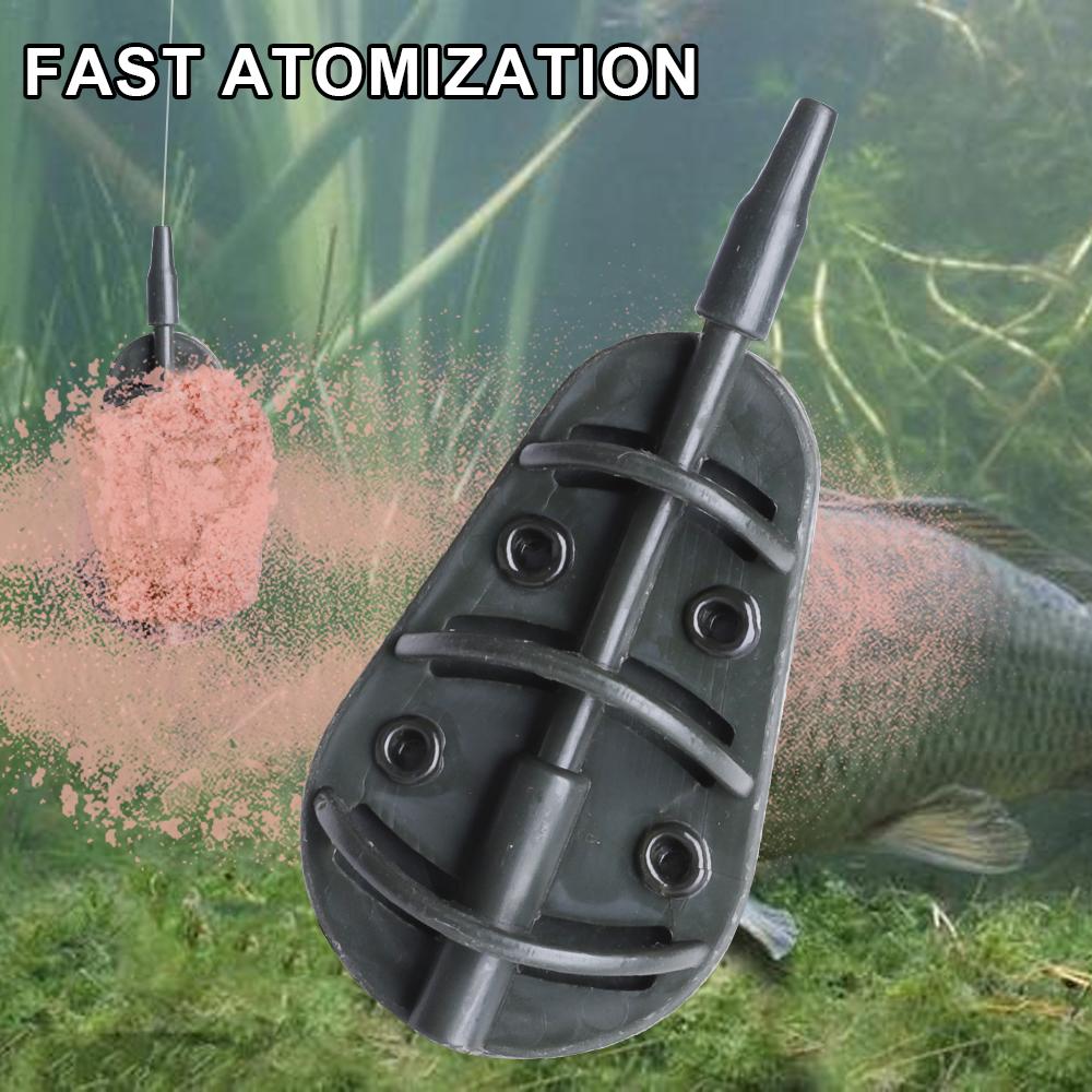 FTK 1pcs Carp Bait Cage Feeder Zinc Alloy Construction, Weight Ranging From 20g/1.06oz To 100g/3.53oz