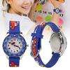 Kinder Cartoon Armbanduhr PVC Armband Wasserdicht Quarz Armbanduhr Jungen Mädchen GeschenkBlau