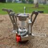Backpacking Camp Stove Foldable Backpacking Stove Portable Small Camping Stove Piezo Ignition Cooking Gear Windproof Hiking